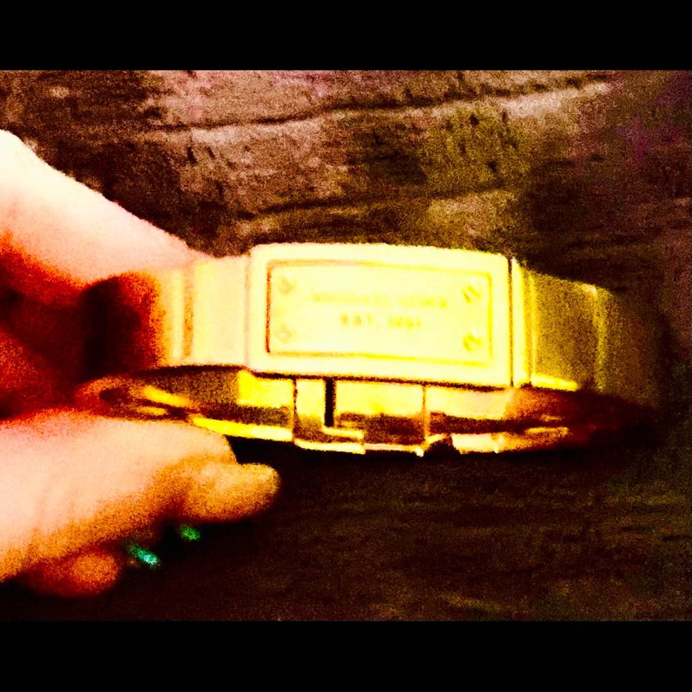 Michael Kors simple gold bracelet.